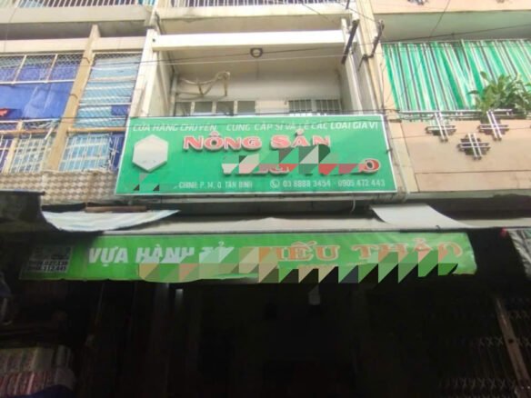 Cho thuê nhà mặt tiền chợ Võ Thành Trang 4×14 2 lầu