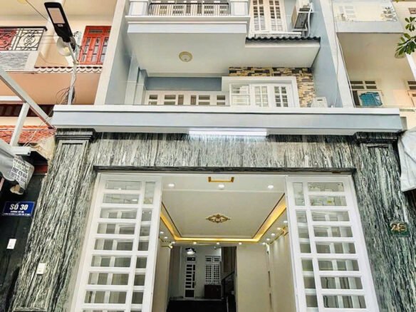 Bán nhà mặt tiền Khu Tên Lửa, đối diện công viên 5×20 đúc 3.5 tấm